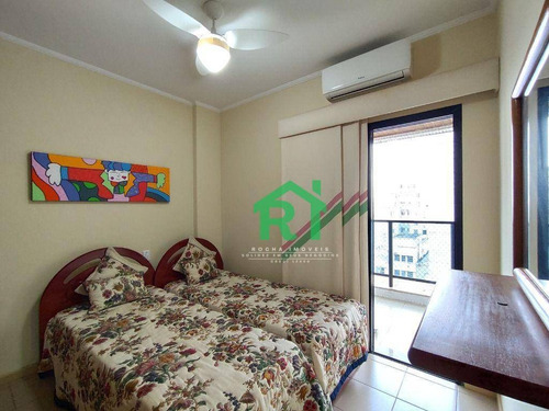 Imagem 15 de 24 de Apartamento Na Praia, Vista Para O Mar, 3 Dormitórios, Sendo 1 Suíte, 3 Sacadas, 2 Vagas De Garagem, Lazer Completo, Pitangueiras - Guarujá/sp - Fl0067