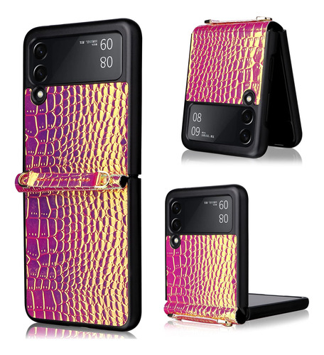 Omio Funda Para Samsung Galaxy Z Flip 3 5g Textura Perlada