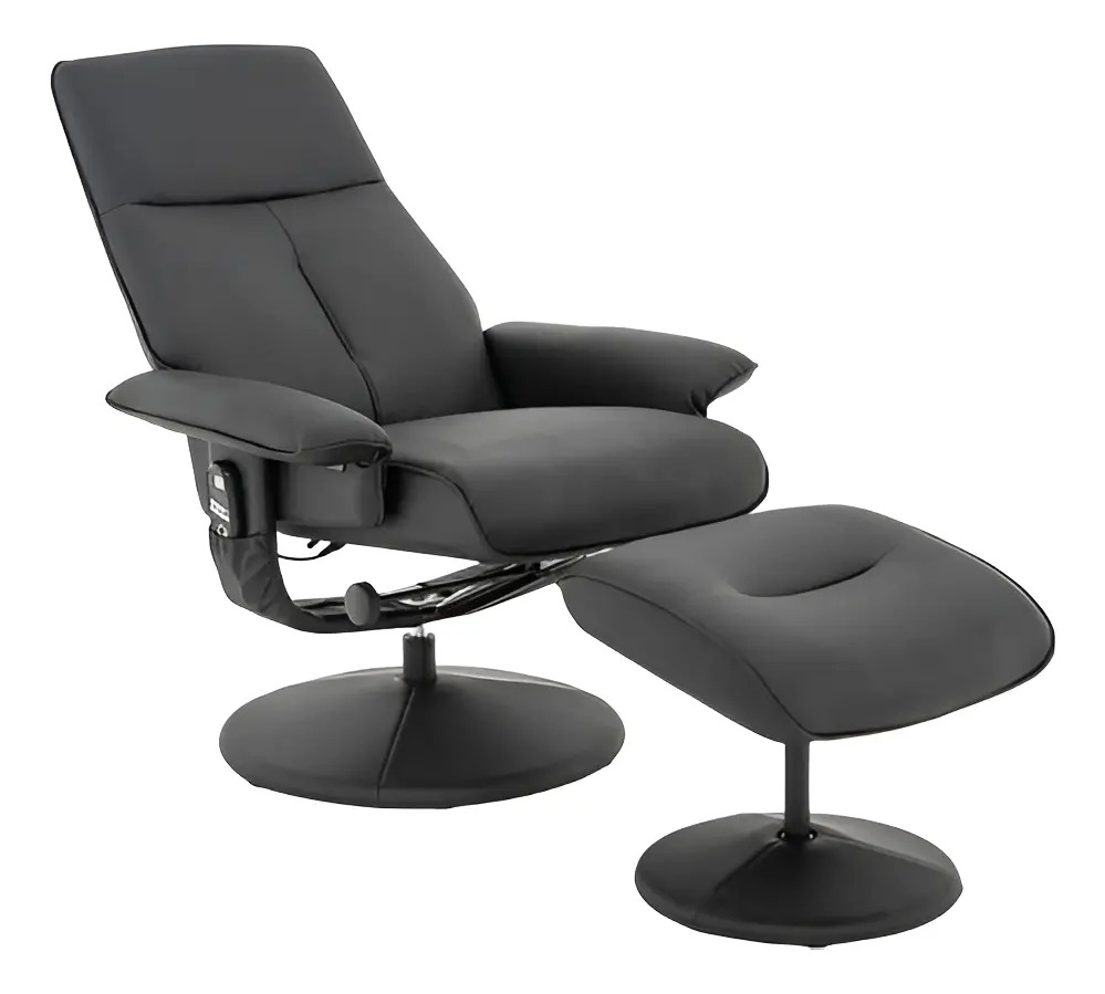 Gran Belo Poltrona de Massagem Reclinável e Giratória Arizona pu Preto