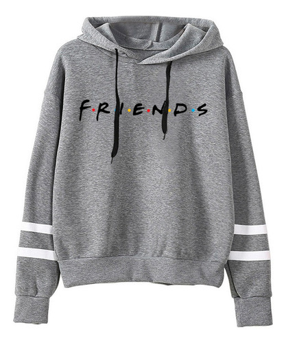 Sudadera De Manga Larga Con Capucha Estampada Friends Para M