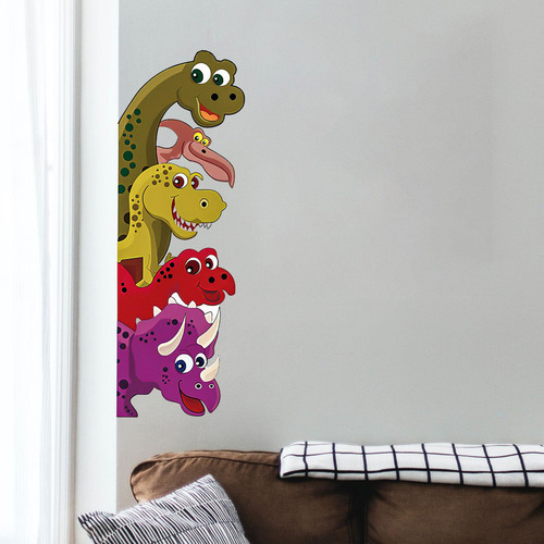 De Pared De Dinosaurios De Dibujos Animados, 30x90cm, Bien