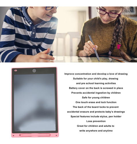 Tablero Electrónico Para Escribir Dibujos, Tableta Lcd, 10 P