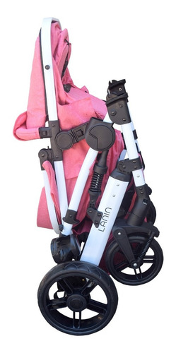 Imagen 8 de 10 de Coche Mega Baby Bebe Convertible Tres En Uno Con Huevito + Asiento Moisés Cuna Plegable Liviano