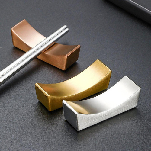 Suporte Para Descanso De Pauzinhos Multifuncional Dourado