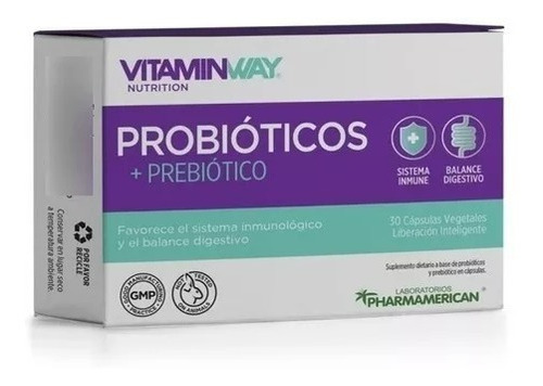 Probióticos + Prebióticos X30 Cápsulas Pharmamerican