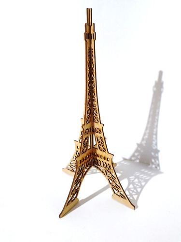 12 Torres Eiffel De 30 Cm De Alto. En Madera Mdf De 3 Mm