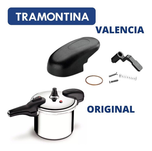 Kit Alça Superior Para Panela De Pressão Tramontina Valência Cor Preto