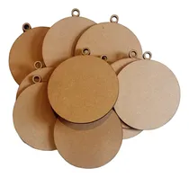 Comprar Pack X100 Esferas Navideñas Lisas Mdf 8cm Diam - Bc