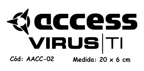 Adesivo Sintetizador Access Virus Ti Dj Dee Jay - Aacc-02