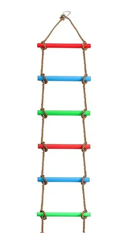Escalera De Cuerda De Emergencia - Poliéster De Alta Resistencia, 210 Cm, Compacta Y Ligera