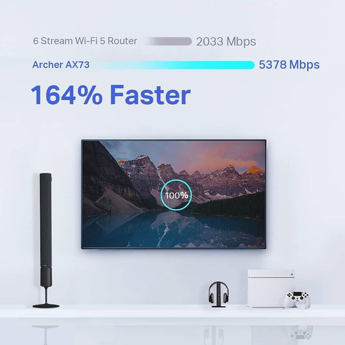 Tp-link Archer Router Wifi6, Hasta 5400mbps, 5 Puertos Ge