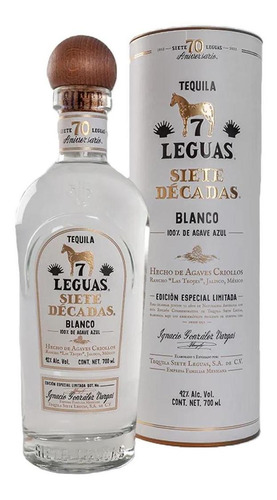 Pack De 2 Tequila 7 Leguas 7 Décadas 700 Ml