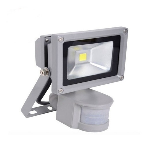 Foco Reflector Led 10 W Alta Potencia Con Sensor Movimiento