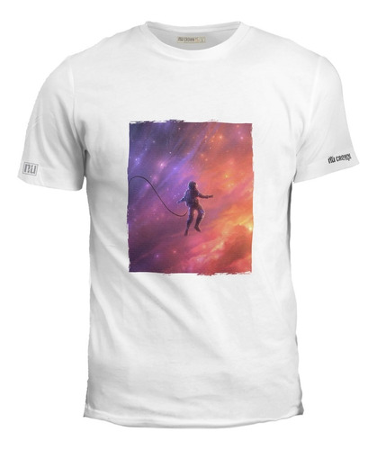 Camiseta Estampada Astronauta En El Espacio Hombre Inp Ink