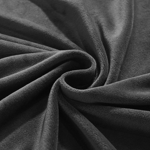 Funda Elastica Terciopelo Para Sala Juego 1-2-3 Plazas Gris Oscuro Terciopelo