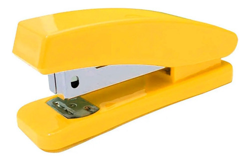 Engrapadora Compacta 24/6 + 400 Grapas Oficina Papeleria Color Amarillo