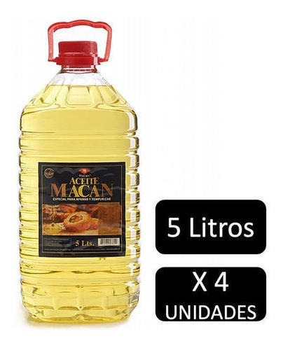 Pack X 4 Aceite De Freir 5 Lts