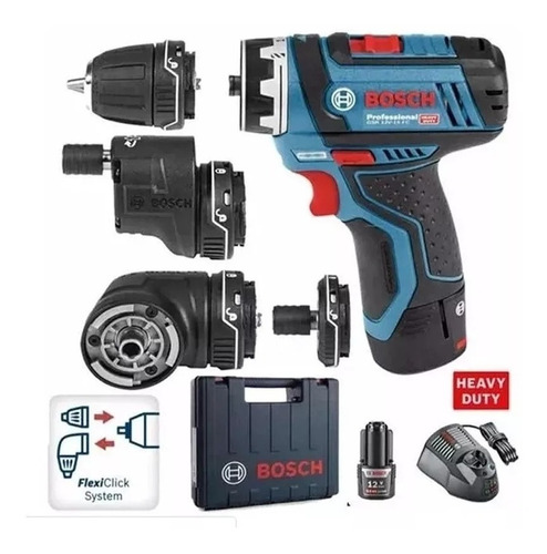 Taladro Atornillador Bosch 4en1 Gsr12v 15fc Flexiclick Cuota