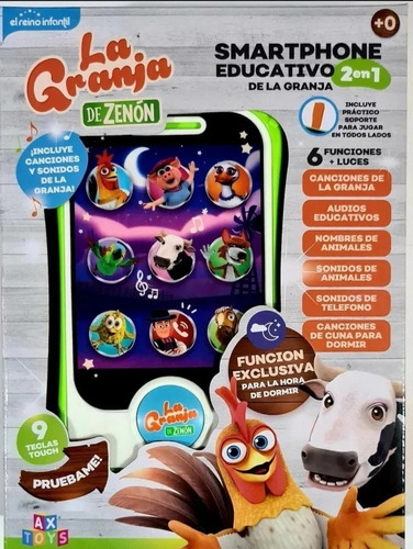 Telefono Smartphone La Granja De Zenon Luz Y Sonido Edu
