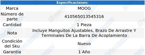 Ensamble Varillaje Direccion Moog Dodge Ram 3500 09 Al 10