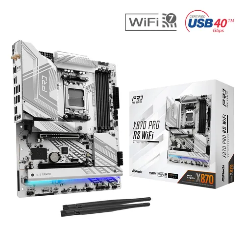 Board Asrock Amd X870 Pro Rs Wifi Am5 Atx