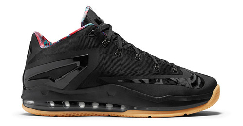 Zapatillas Nike Lebron 11 Low Black Gum Urbano 642849-078   