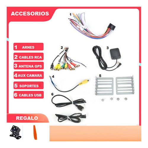 Auto Estereo Pantalla Carplay 10 Pulgadas Android Con Bt Gps