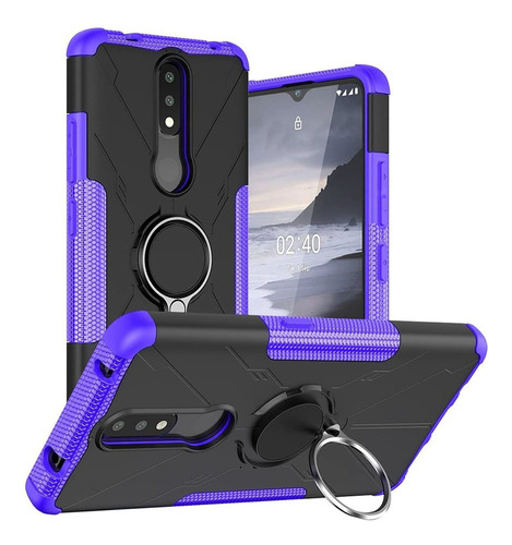 Funda Para Nokia 2.4 6,5 Pulgadas, Pc + Tpu Resistente Hw467