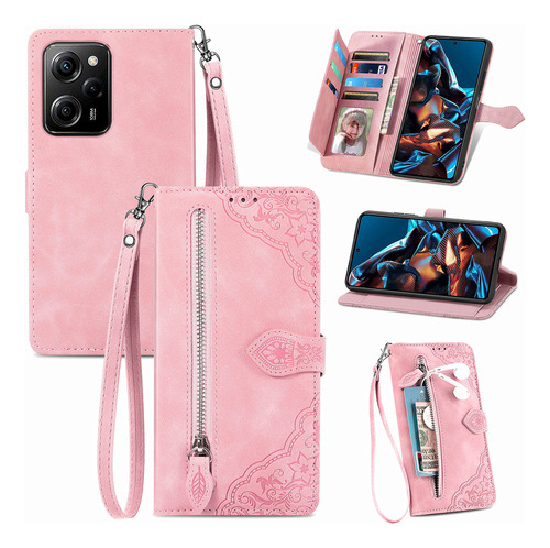 Funda Bandolera Con Ranura For Tarjetas Con Cremallera Para