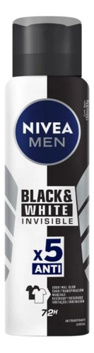 Kit 2 Desodorante Nivea Men Invisible Black 72h 150ml