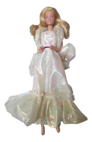 Antigua Muñeca Barbie Crystal Mattel Argentina Decada Del 80