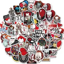 Comprar Set 50 Stickers Payaso It Decorativo Skateboard Calcomania