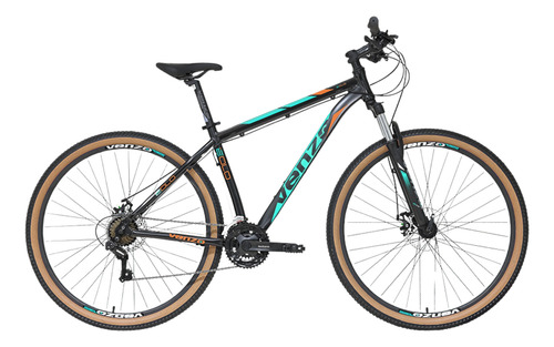 Bicicleta Venzo Eolo 29 - Frenos A Disco Mecanico 21 V. 2025 Negro/teal S