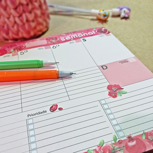 Imagem 4 de 9 de Planner De Mesa Semanal Permanente A4