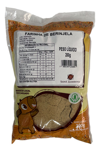 Farinha De Berinjela Tainá Alimentos 200g