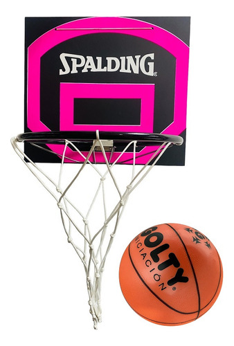 Tablero De Baloncesto + Aro + Malla + Pelota Golty En Caucho