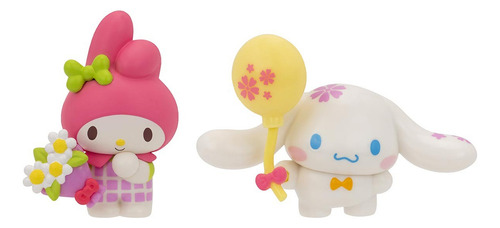 2 Bonecas My Melody E Cinnamoroll Série 1 - Hello Kitty