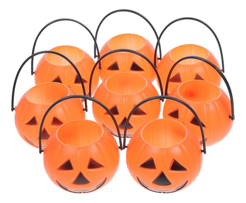 8 Cubos De Dulces De Halloween, Cubo De Calabaza Truco O Tra