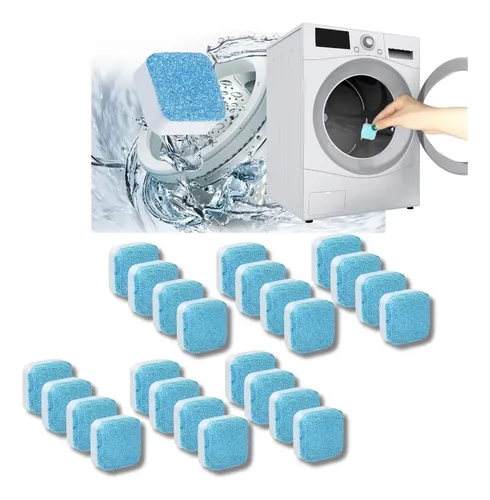 Kit 24 Pastilha Limpar Higienizar Máquina De Lavar Roupa