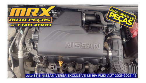 Sucata Nissan Versa Exclu 1.6 16v Flex Aut 2021 Pecas