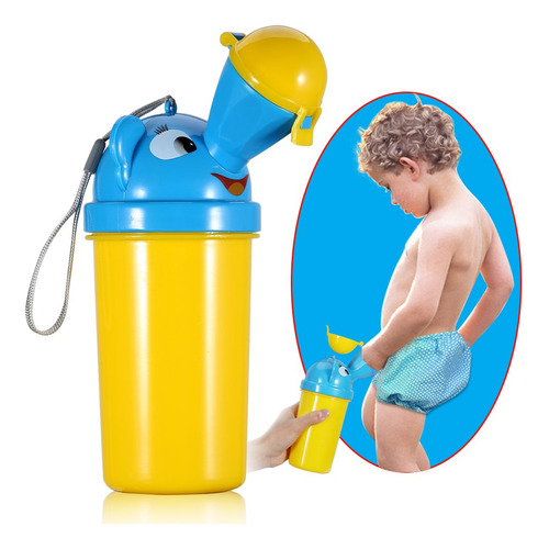 Orinal Portátil Amarillo Para Bebés Viaje Y Entrenamiento