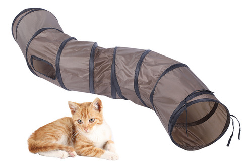 Pet Cat Tunnel Toy Con Agujeros Curvos En Forma De S Para Ju