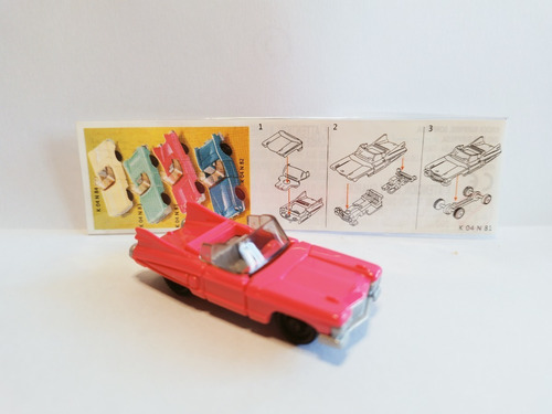 Kinder Auto Descapotable Rosa K04 81 Con Cartina Original