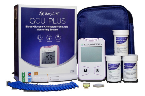 Kit Medidor Glucosa Colesterol  A Urico Easy Life - Deltamed