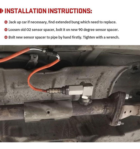 Extensor De Sensor De Oxígeno, Espaciador, Conector De Modif