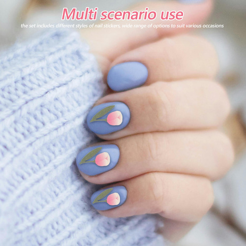 Adhesivos Autoadhesivos Para Uñas Con Forma De Tulipán, Esta