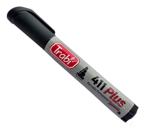 Imagen 1 de 1 de Marcador Permanente Trabi 411 Plus Negro