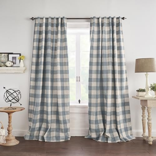Cortina De Ventana Con Forro Opaco De Cuadros Buffalo-check