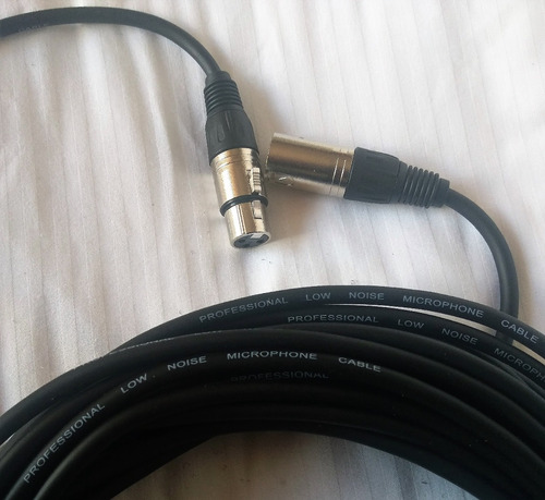 Imagen 8 de 8 de Cable Xlr Macho A Hembra Micrófono De 15 Metros Pvc Flexible