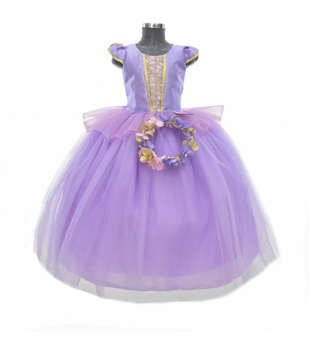 Vestido Princesa Disfraz Rapuncel